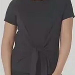 AnyBody Black Short Sleeve Top